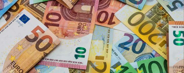 unterschiedliche Euro-Geldscheine